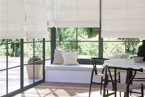 Roman Blinds — timeless sophistication with cascading fabric folds