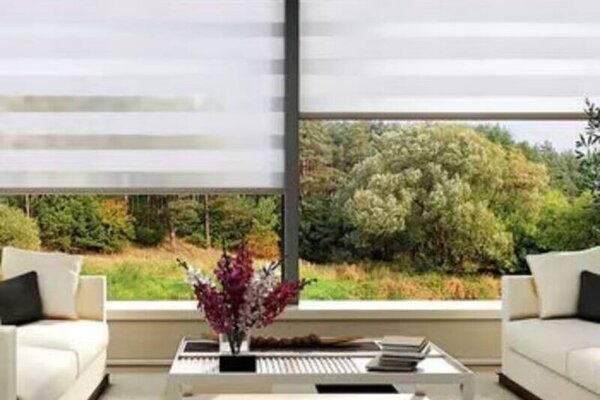 Zebra Blinds — dual layer sheer and opaque bands